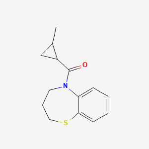 3,4-dihydro-2H-1,5-benzothiazepin-5-yl-(2-methylcyclopropyl)methanone