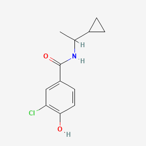 3-chloro-N-(1-cyclopropylethyl)-4-hydroxybenzamide