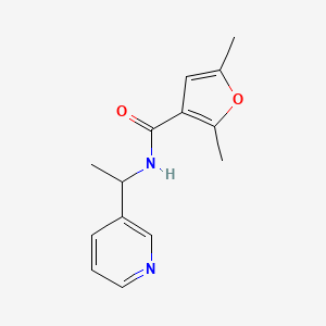 2,5-dimethyl-N-(1-pyridin-3-ylethyl)furan-3-carboxamide