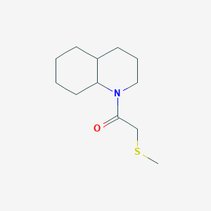 1-(3,4,4a,5,6,7,8,8a-octahydro-2H-quinolin-1-yl)-2-methylsulfanylethanone