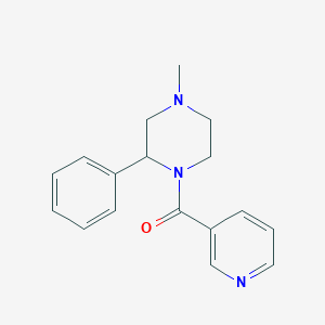 (4-Methyl-2-phenylpiperazin-1-yl)-pyridin-3-ylmethanone