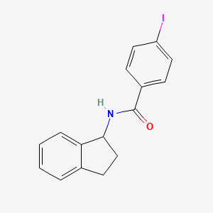 N-(2,3-dihydro-1H-inden-1-yl)-4-iodobenzamide