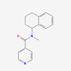 N-methyl-N-(1,2,3,4-tetrahydronaphthalen-1-yl)pyridine-4-carboxamide