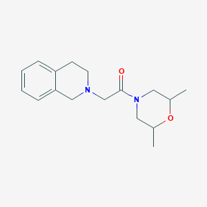 2-(3,4-dihydro-1H-isoquinolin-2-yl)-1-(2,6-dimethylmorpholin-4-yl)ethanone