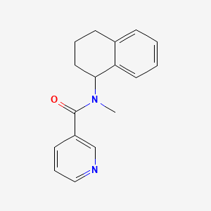 N-methyl-N-(1,2,3,4-tetrahydronaphthalen-1-yl)pyridine-3-carboxamide