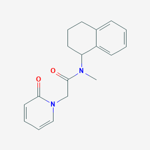 N-methyl-2-(2-oxopyridin-1-yl)-N-(1,2,3,4-tetrahydronaphthalen-1-yl)acetamide