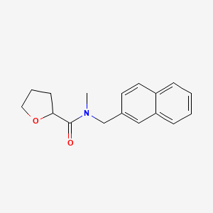 molecular formula C17H19NO2 B7490927 N-methyl-N-(naphthalen-2-ylmethyl)oxolane-2-carboxamide 