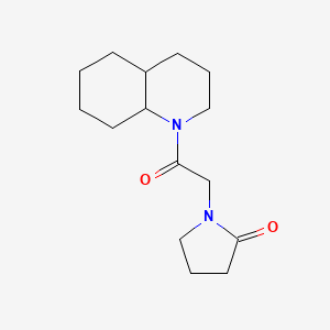 1-[2-(3,4,4a,5,6,7,8,8a-octahydro-2H-quinolin-1-yl)-2-oxoethyl]pyrrolidin-2-one