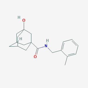 molecular formula C19H25NO2 B7490940 3-hydroxy-N-[(2-methylphenyl)methyl]adamantane-1-carboxamide 