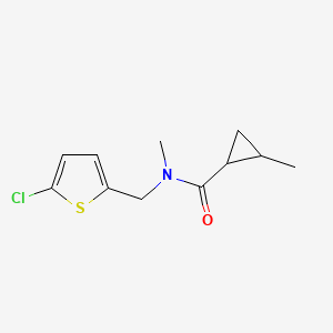 N-[(5-chlorothiophen-2-yl)methyl]-N,2-dimethylcyclopropane-1-carboxamide