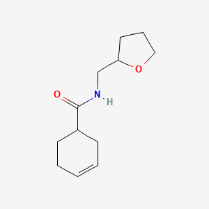 molecular formula C12H19NO2 B7490951 N-(oxolan-2-ylmethyl)cyclohex-3-ene-1-carboxamide 