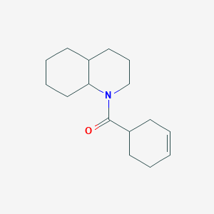 molecular formula C16H25NO B7490970 3,4,4a,5,6,7,8,8a-octahydro-2H-quinolin-1-yl(cyclohex-3-en-1-yl)methanone 