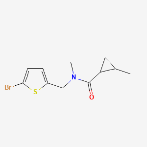 N-[(5-bromothiophen-2-yl)methyl]-N,2-dimethylcyclopropane-1-carboxamide