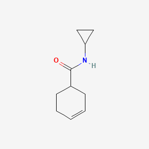 molecular formula C10H15NO B7491019 N-cyclopropylcyclohex-3-ene-1-carboxamide 