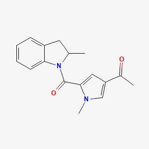 1-[1-Methyl-5-(2-methyl-2,3-dihydroindole-1-carbonyl)pyrrol-3-yl]ethanone