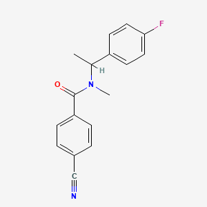 4-cyano-N-[1-(4-fluorophenyl)ethyl]-N-methylbenzamide