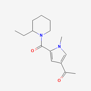 1-[5-(2-Ethylpiperidine-1-carbonyl)-1-methylpyrrol-3-yl]ethanone