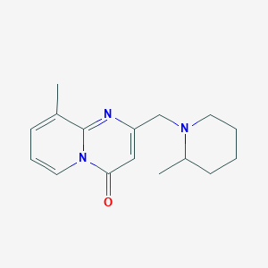 molecular formula C16H21N3O B7491096 9-Methyl-2-[(2-methylpiperidin-1-yl)methyl]pyrido[1,2-a]pyrimidin-4-one 