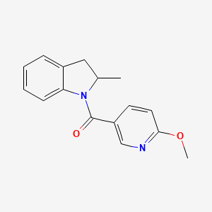 (6-Methoxypyridin-3-yl)-(2-methyl-2,3-dihydroindol-1-yl)methanone