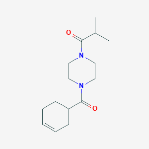 1-[4-(Cyclohex-3-ene-1-carbonyl)piperazin-1-yl]-2-methylpropan-1-one