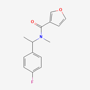 N-[1-(4-fluorophenyl)ethyl]-N-methylfuran-3-carboxamide