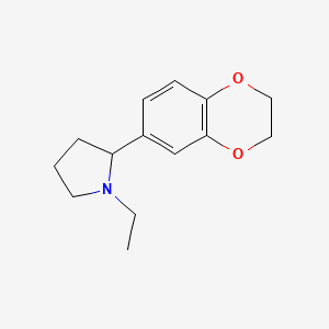 2-(2,3-Dihydro-1,4-benzodioxin-6-yl)-1-ethylpyrrolidine