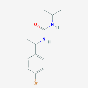 molecular formula C12H17BrN2O B7491160 1-[1-(4-Bromophenyl)ethyl]-3-(propan-2-yl)urea 