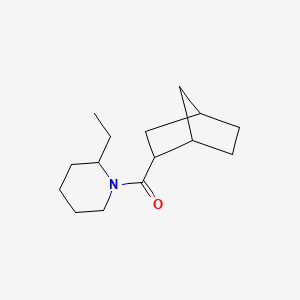 molecular formula C15H25NO B7491192 2-Bicyclo[2.2.1]heptanyl-(2-ethylpiperidin-1-yl)methanone 