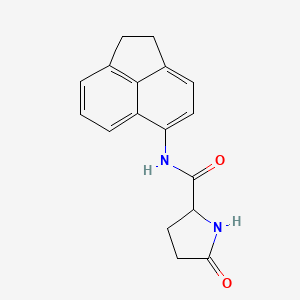 molecular formula C17H16N2O2 B7491193 N-(1,2-dihydroacenaphthylen-5-yl)-5-oxopyrrolidine-2-carboxamide 