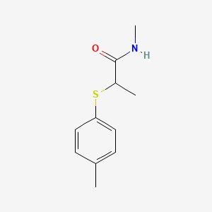 N-methyl-2-(4-methylphenyl)sulfanylpropanamide