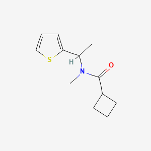 N-methyl-N-(1-thiophen-2-ylethyl)cyclobutanecarboxamide