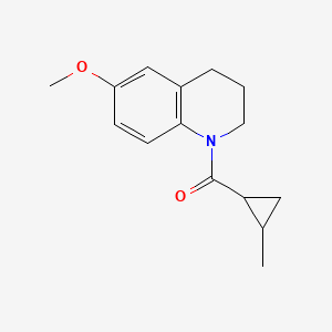 (6-methoxy-3,4-dihydro-2H-quinolin-1-yl)-(2-methylcyclopropyl)methanone