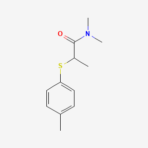 N,N-dimethyl-2-(4-methylphenyl)sulfanylpropanamide