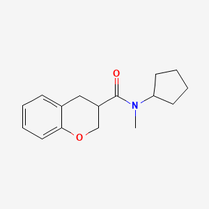 N-cyclopentyl-N-methyl-3,4-dihydro-2H-chromene-3-carboxamide