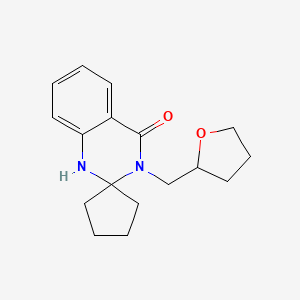 3-(oxolan-2-ylmethyl)spiro[1H-quinazoline-2,1'-cyclopentane]-4-one