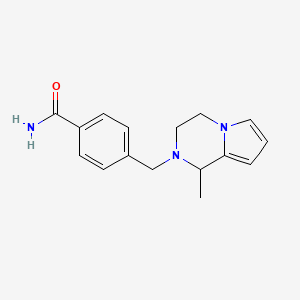 4-[(1-methyl-3,4-dihydro-1H-pyrrolo[1,2-a]pyrazin-2-yl)methyl]benzamide