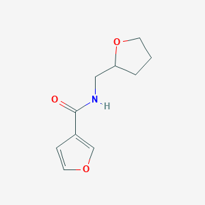 N-(oxolan-2-ylmethyl)furan-3-carboxamide