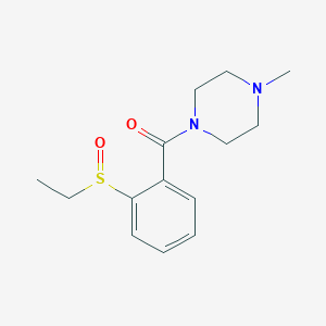 molecular formula C14H20N2O2S B7491360 (2-Ethylsulfinylphenyl)-(4-methylpiperazin-1-yl)methanone 