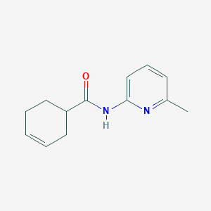 molecular formula C13H16N2O B7491371 N-(6-methylpyridin-2-yl)cyclohex-3-ene-1-carboxamide 