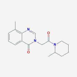 8-Methyl-3-[2-(2-methylpiperidin-1-yl)-2-oxoethyl]quinazolin-4-one