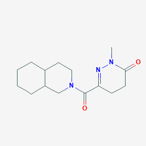 molecular formula C15H23N3O2 B7491391 6-(3,4,4a,5,6,7,8,8a-octahydro-1H-isoquinoline-2-carbonyl)-2-methyl-4,5-dihydropyridazin-3-one 