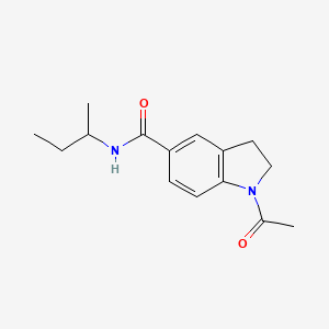 molecular formula C15H20N2O2 B7491406 1-acetyl-N~5~-(sec-butyl)-5-indolinecarboxamide 