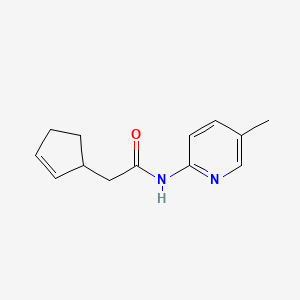 2-cyclopent-2-en-1-yl-N-(5-methylpyridin-2-yl)acetamide