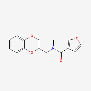 N-(2,3-dihydro-1,4-benzodioxin-3-ylmethyl)-N-methylfuran-3-carboxamide