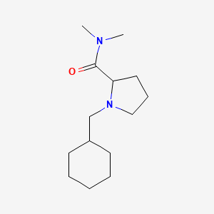 1-(cyclohexylmethyl)-N,N-dimethylpyrrolidine-2-carboxamide