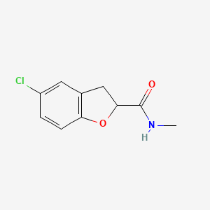 molecular formula C10H10ClNO2 B7491469 5-chloro-N-methyl-2,3-dihydro-1-benzofuran-2-carboxamide 