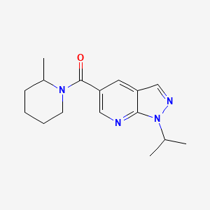 (2-Methylpiperidin-1-yl)-(1-propan-2-ylpyrazolo[3,4-b]pyridin-5-yl)methanone