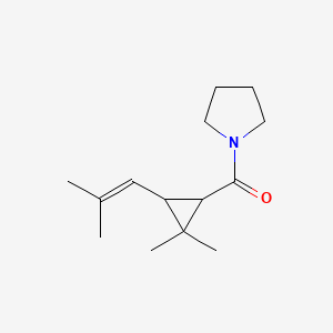 [2,2-Dimethyl-3-(2-methylprop-1-enyl)cyclopropyl]-pyrrolidin-1-ylmethanone