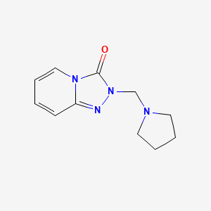 molecular formula C11H14N4O B7491569 2-(Pyrrolidin-1-ylmethyl)-[1,2,4]triazolo[4,3-a]pyridin-3-one 