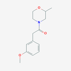 2-(3-Methoxyphenyl)-1-(2-methylmorpholin-4-yl)ethanone